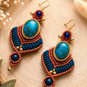 Boucles d'oreilles Azur de Braise