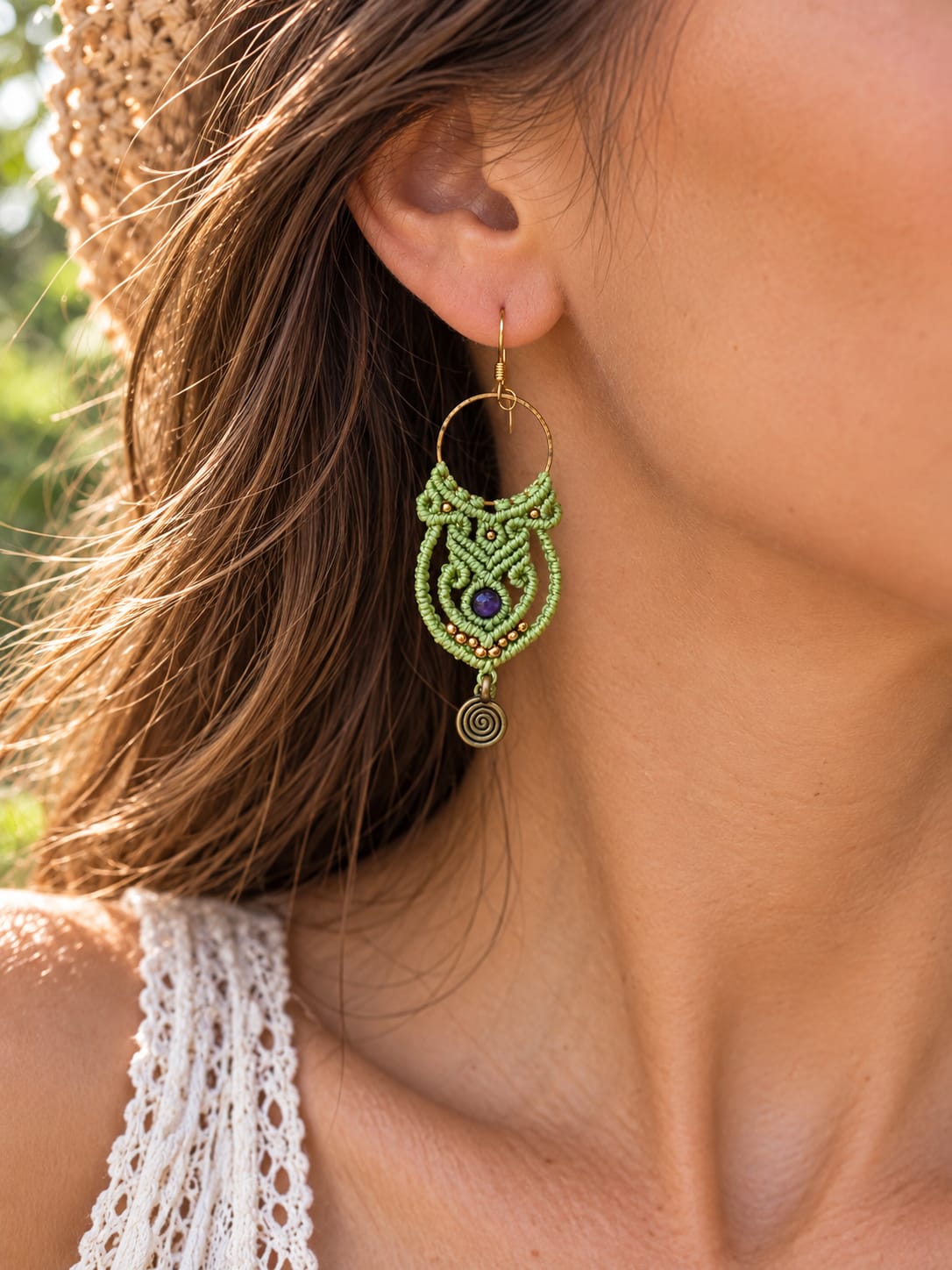 Boucles d'oreilles Jardin secret Boucles d'oreilles Jardin secret portées