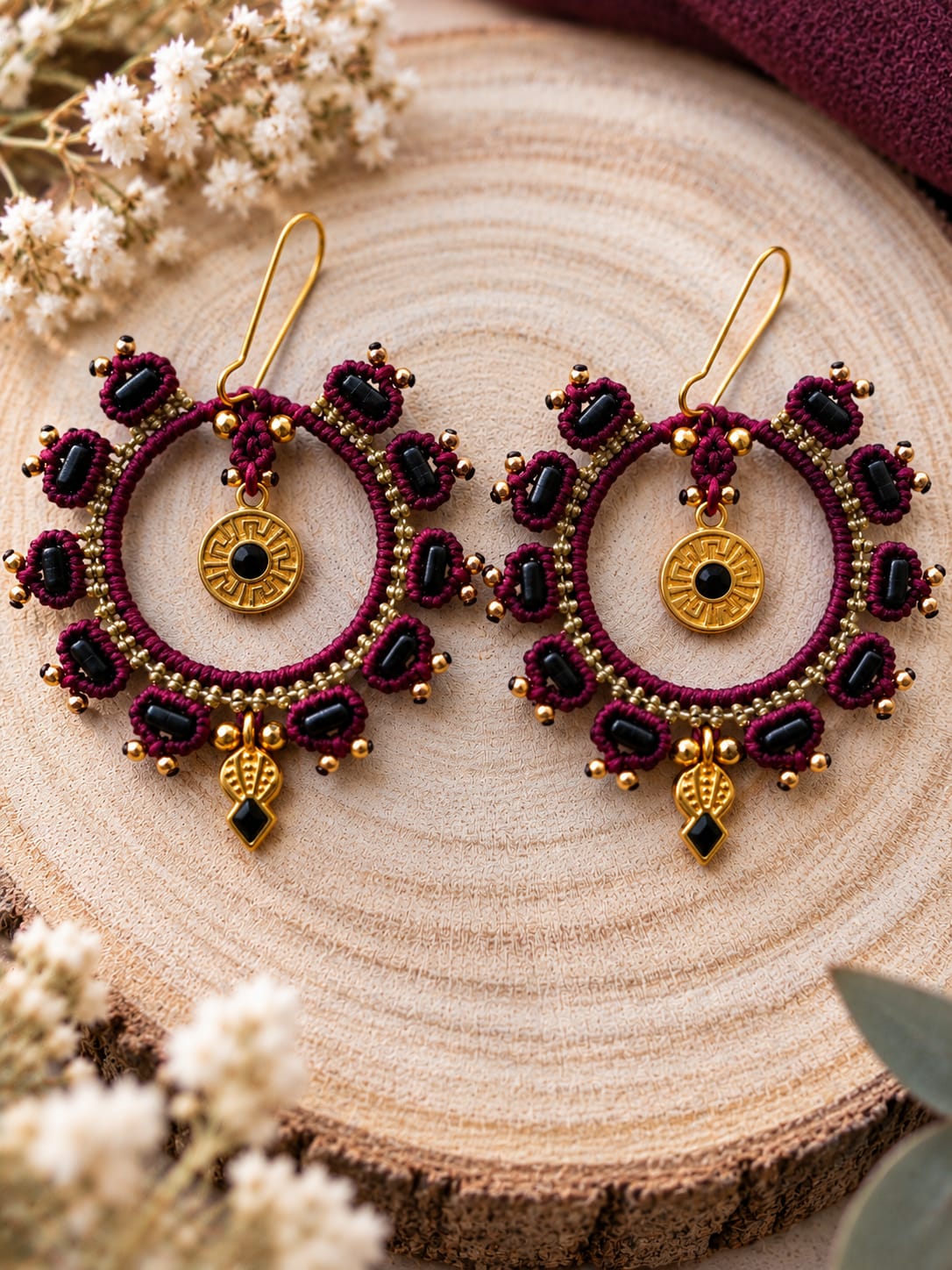 Boucles d'oreilles Nuit bohème Boucles d'oreilles Nuit bohème