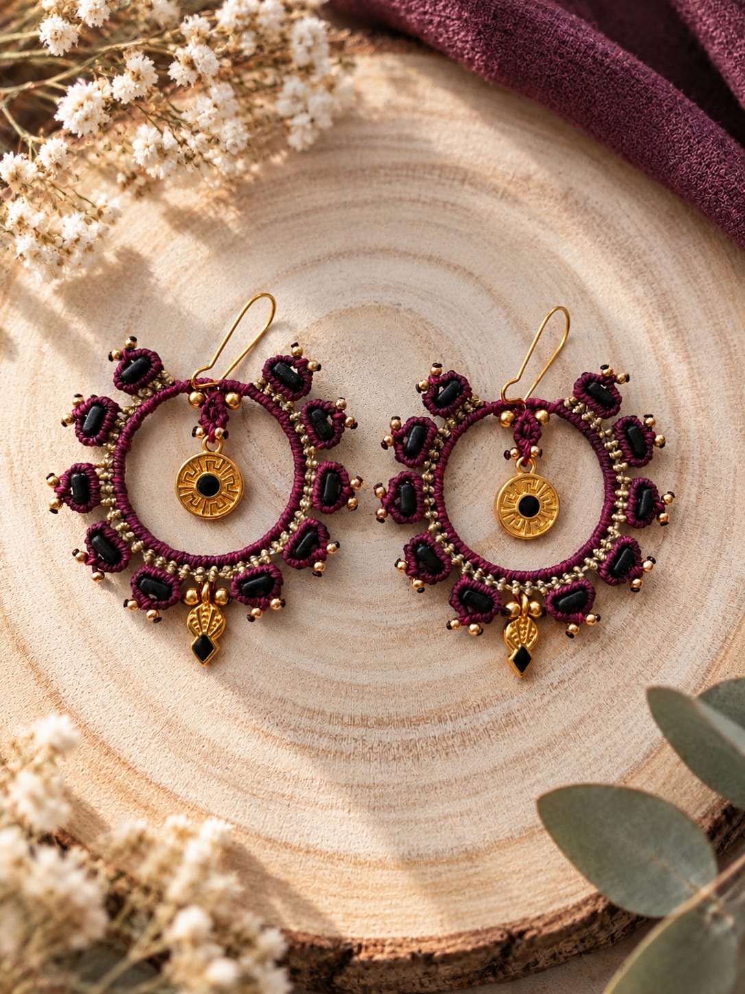 Boucles d'oreilles Nuit bohème Boucles d'oreilles Nuit bohème